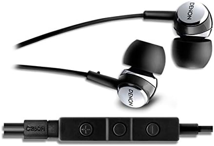 Denon AH-C260R Mobile Elite In-Ear Headphones with 3-Button Remote and Microphone (Black) (Discontinued by Manufacturer)