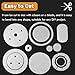 AMUFJJ Industrial Rubber Gasket Sheet 40 24 32 20 Inch Width, Heat Resistant Silicone Mat for Worktops/DIY Gasket Washers, No Adhesive Backing(20in x 20in x 1/4in)