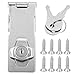 Keyed Hasp Locks, Twist Knob Keyed Locking Hasp, Zinc Alloy Cabinet Locks with Keys for Small Doors, Drawer, Cabinets
