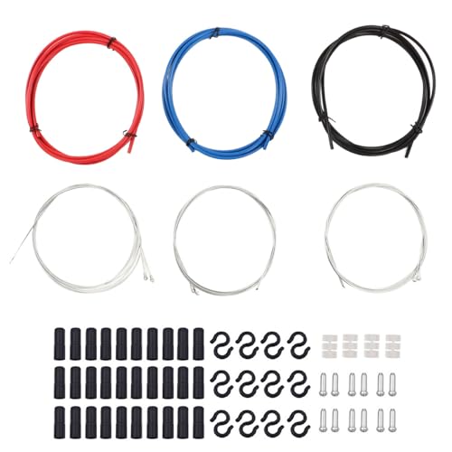 Pilipane Bicycle Brake Hose High Carbon Steel Nylon Material Hydraulic Brake Line Kit Multi Color Options Easy Installation for Road Bicycle Folding Bike Mountain Bike 3 Colors 533g Weight