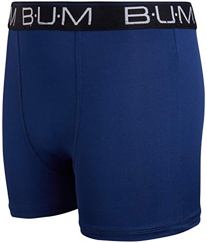 B.u.m. Equipment Boys’ Underwear – 3 Pack Performance Boxer Briefs (Size: 8-18), Size 8-10, Black/Charcoal/Blue #TOP4