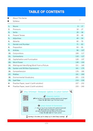 Image of Oswaal One For All Olympiads Class 2 English Prep-Guide Book | Chapter-wise Previous Years' Solved Papers | Questions for SOF IEO & Other Olympiad Exams 2026 | With Sample Practice Papers & Oswaal.AI