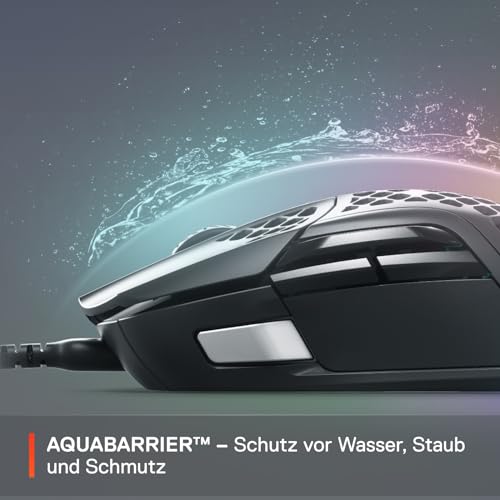 SteelSeries Aerox 5 - RGB Gaming-Mouse mit Öffnungen in der Oberfläche - Federleicht und wasserabweisend - Optischer TrueMove Air-Sensor mit 18.000 DPI – Bild 5