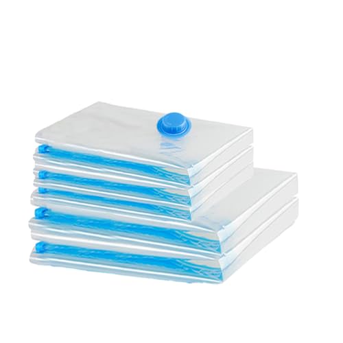 ZWMYF Vacuum Storage Bags. 80% More Storage!Vacuum Seal Bags Double-Zip Seal and Triple Seal Turbo-Valve for Max Space Saving 3(60x40cm)+2(60X80)