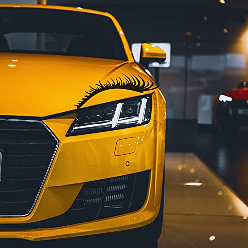 SEWACC 2 paia di adesivi per auto con ciglia nere