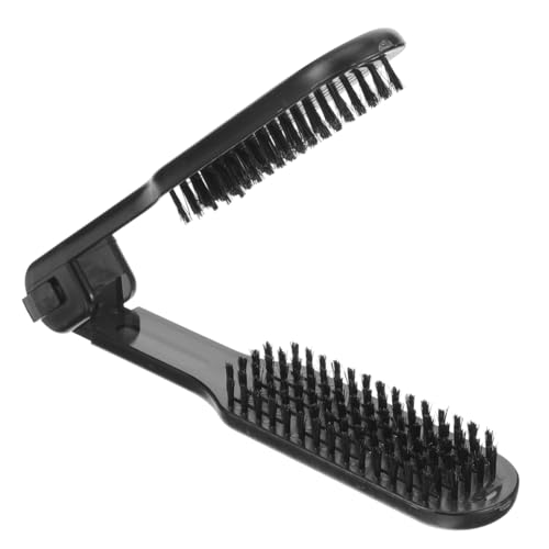 Cepillo alisador para cabello con pinza doble cara 22 cm miniatura 1