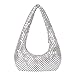 Silver Evening Bag Women Unique Handbags Cool Purses Small Shoulder Purse (Silver)