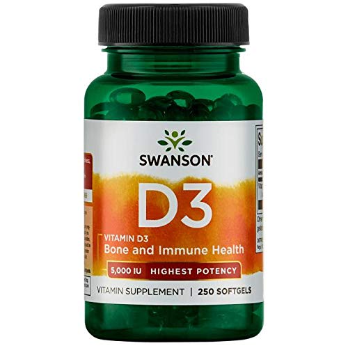 Swanson Vitamina D3 5000 IU 250 softgels