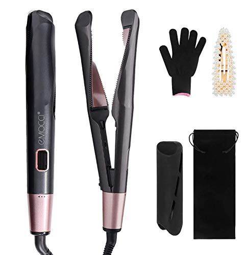 Hair Straightener Curling Iron 2 in 1 Professional Flat Ceramic Tourmaline Straightening Curler