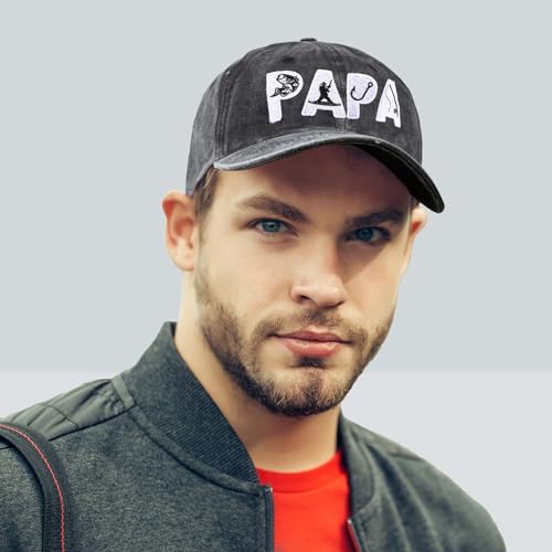 Image of Embroidered Baseball Cap for Women Men Vintage Adjustable Washed Distressed Denim Baseball Hat