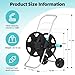 Garden Hose Reel Cart, Metal Heavy Duty Garden Hose Reel with Wheels,Portable Hose Carts Holds 50-120 feet,Hose Reel for Outdoor, Backyards, Gardens or Lawns