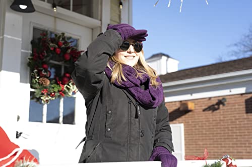 Funky Junque Cozy 3-Piece Winter Set - Matching Hat, Scarf & Gloves for Women4