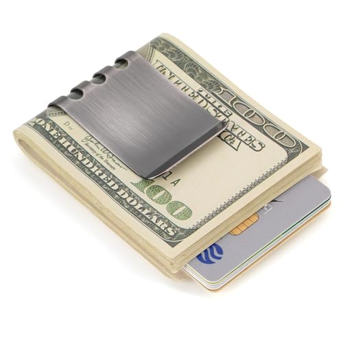 Image of Money Clip Spring Steel Cash Clips Large Capacity Minimalist Front Pocket Wallet