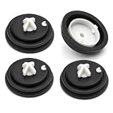 4 Stück Dichtung für Spülkasten WC Membran Wasserspülung Dichtung Schwimmerschwimmer WC Unterlegscheiben Membran Gummi seitlicher Eingang Schwimmerhahn Leckstopp Wartung Toilette Ersatz Universal