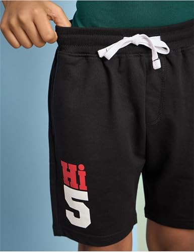 Image of Amazon Brand - Symbol Boys Cotton Rich Stretchable Knit Terry Shorts | Age 2-14 Years