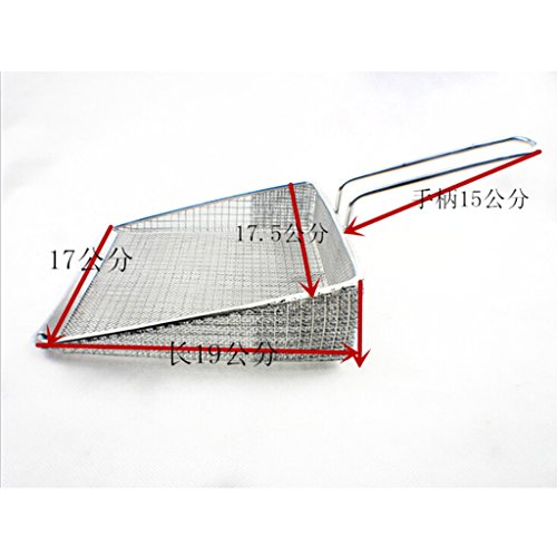 Homyl – Escova de aço inoxidável para cozinha de batata frita e utensílios de cozinha de malha gross