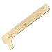 Bettomshin Vernier Caliper 100mm 4inch Metric Inch Copper Measuring Tool for Precision Measurements Outside Inside