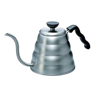 Hario VKB-120HSV V60 Buono Drip Large Stovetop Stainless-Steel Gooseneck Pour-Over Kettle, 1.2 Litre, Aluminium…