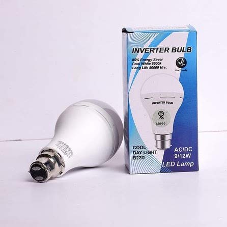 Eco Smart Rechargeable Emergency Inverter LED Bulb B22 12-Watt - White