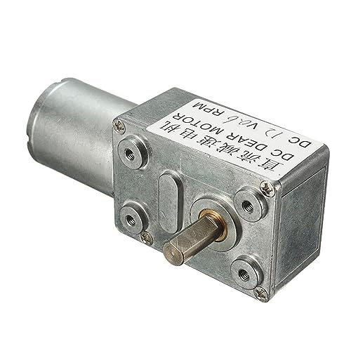 Moteur ver 370 angle droit 12V 0.6 TR/Min à engrenages de précision