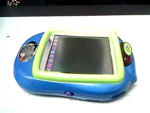 2002 Mattel, Inc. Mattel Fisher-price Pixter 2.0 Interactive Lcd Hand-held System (Blue Body Version with Some Green and Plastic Purple Pen)(b0655/b0656/b0657/b0658)