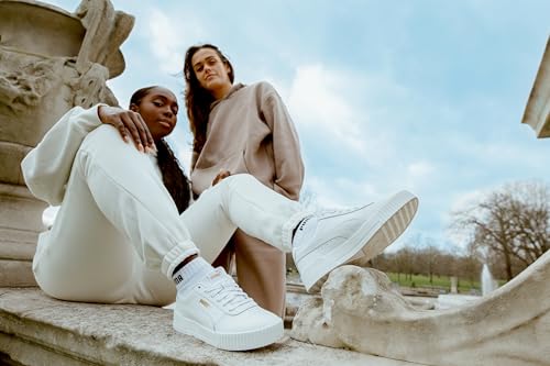 Image of Puma Carina 2.0 Synthetic Leather Lace Up Women's Sneakers