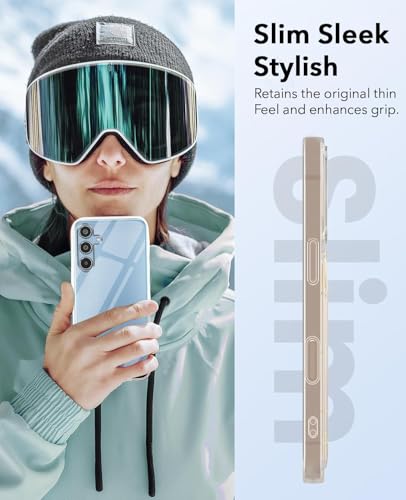 Image of Jkobi Lifetime Anti-Yellow Clear Back Cover Case for Samsung Galaxy M35 5G (Sleek Hard Crystal | Shockproof and Camera Protection)
