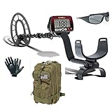 Maxxistore - Fisher F44 metal detector Piastra 11" + Zaino + Guanti + Occhiali