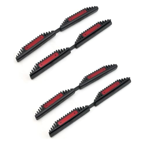 JOYOLA 4-Pack Car Door Safety Reflectors/Protectors Universal Car Door Edge Protector Rubber Guards for Protection Against ScratchesDoor Edge Guard Strip Plastci Scartch Protection