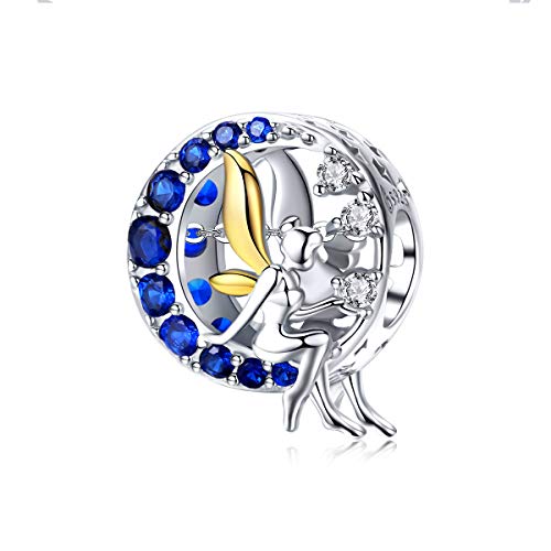 Fabrication de Bijoux DIY avec breloques en argent sterling 925 et perle Ange Lunaire mystique