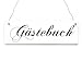 Produktbild Interluxe Shabby Vintage Schild Dekoschild GÄSTEBUCH Hochzeit Restaurand Hotel Ferienhaus