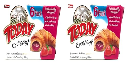 Today Croissant with Strawberry Filling, Individually Wrapped, 6 Pack, 9.52