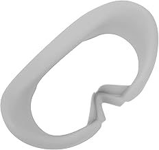 Slicone VR Face Cover Anti Slip Integrated Silicone VR Face Cover Face Pad Game Light Blocking Accessories Lightproof Face Protector Pad Washbale for Pico Neo4 (Grey)