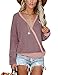 Womens Tops Long Sleeve Fall Clothes Sexy V Neck Sweaters Fashion 2020 Pink S