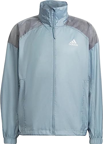 Chaqueta Cortavientos adidas Traveer en Color Magic Grey Talla L para Hombre