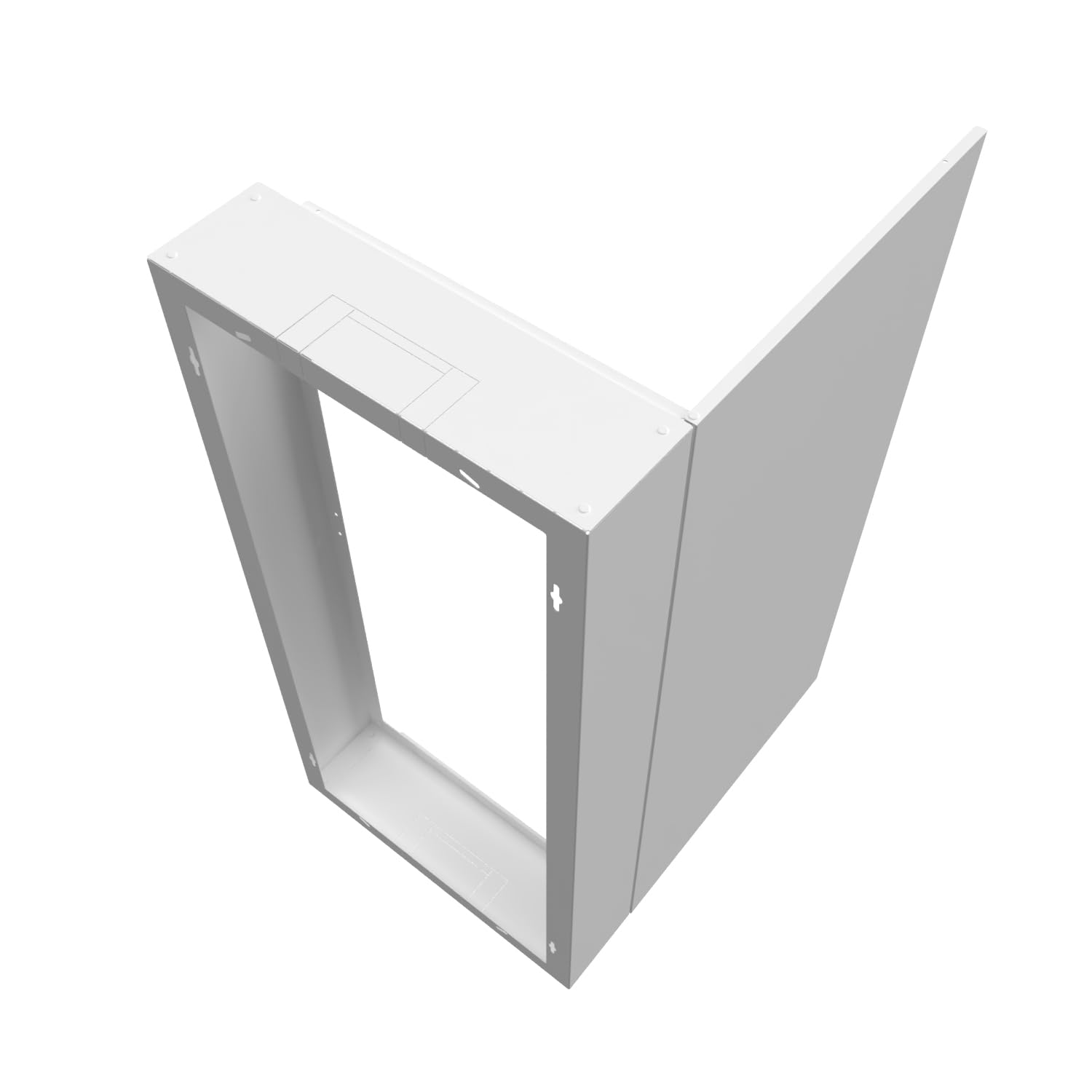 Coffret d'habillage pour tableaux électriques en acier blanc - Dim. du coffret : H 920 x L 450 x P 140 mm - Marque ATOLE