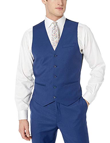 Adam Baker Men's Classic Fit 3-Piece (Jacket, Vets, Trousers) Vested Suit Set - Many Sizes & Colors Available3