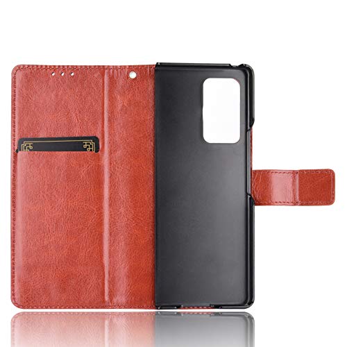 TingYR Capa para Samsung Galaxy Z Fold 2, capa flip elegante capa carteira com compartimentos para c