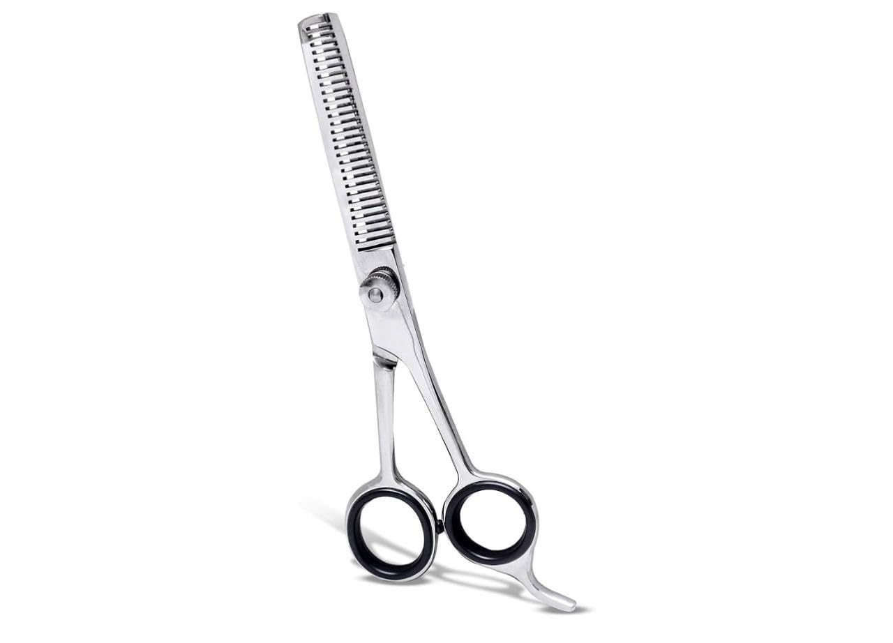 Hair Thinning Scissors 6.5 Inch Barber Hair Shears for Hairdressing Cutting Texturizing & Styling - Stainless Steel