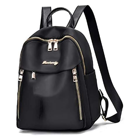 zhongningyifeng Women Backpack Purse Waterproof Nylon Rucksack Lightweight Fashion Casual Travel Ladies Shoulder Bag Daypack (Small bear) Cover