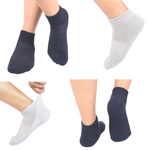 Men Cotton No Show Mesh Socks Low Cut Breathable Reinforced Double Layer Cushioned Seamless Ribbed Instep Firm Grip2