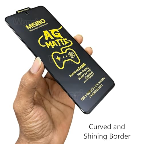 Image of WonRia [1+1 Matte Tempered Glass Compatible with Vivo Y300 5G with 3D Camera Lens Protector Glass Edges to Edge Screen Guard Protector - (Pack of 2)