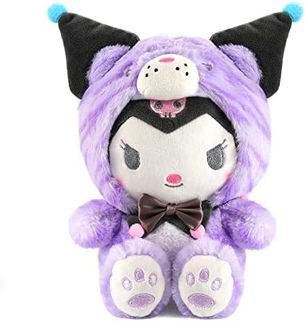 Datigur 9 Inch My Melody Plush Toy Cute Plush Dolls Cartoon Stuffed Cinnamorn Plush Toy Anime Cute Soft Plush Figure Toys Girls Doll Toys Gifts (Purple)