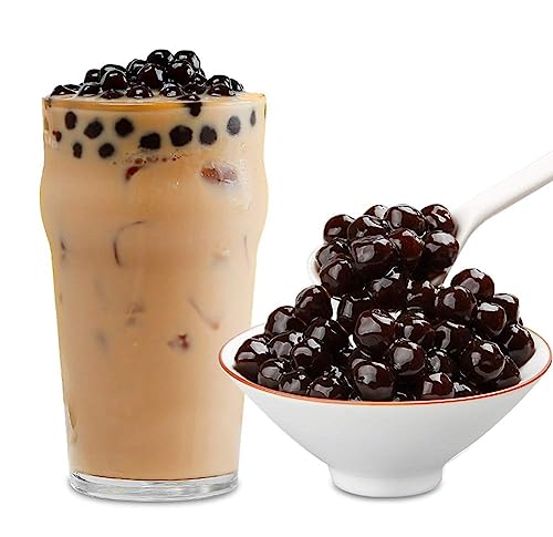 Perlas de Tapioca Kajal Real para Té de Burbujas – 1 kg | Bolitas de Tapioca para de Boba con Leche | Perfectas para té de boba con leche, café helado, té helado