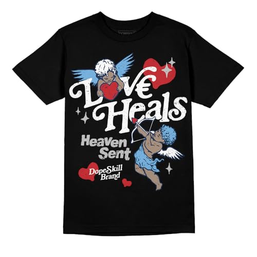 Image of DopeSkill Graphic Tee Streetwear Hip Hop Hypebeast Street Style Crew Neck Unisex T-Shirt Sneaker Colour Matching Shirts Angel