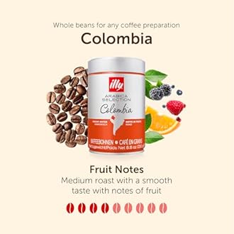 illy Coffee Beans, Luxury Arabica Coffee Beans Selection, Colombia, 250 g