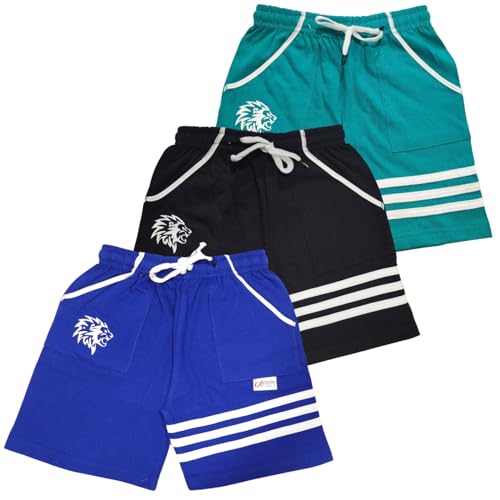 Image of LilBits Boys Pack of 3 Striped Shorts