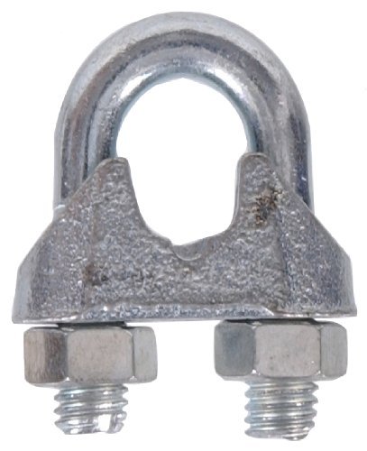 Wire rope clip Hillman 310236 traité zinc anti-corrosion pour câble 7/8 pouce