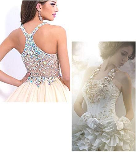 Teardrop Rhinestones Sew on Flatback Rhinestones 24pcs 11X18mm Flat Back Crystal Rhinestones with Holes for Clothes Dress Crafts Garments,Gold Crystal - Image 6