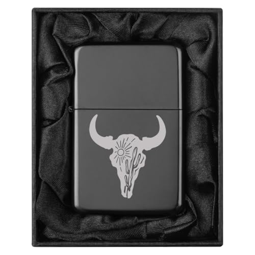 Encendedor en caja de regalo negra y seda